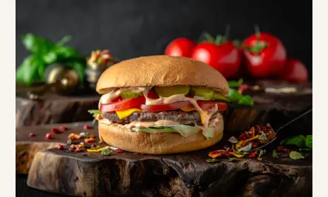 Burger delicios preparat acasă