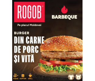 Burger din carne de porc și vită, semipreparat refrigerat