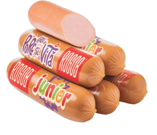 Crenvurști Junior din carne de vită și porc