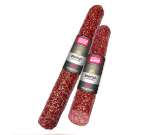 Salam Boieresc cu piper roșu, crud-afumat